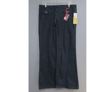 NEW Hot Kiss Laced up Jeans Hand Sewn Size 13